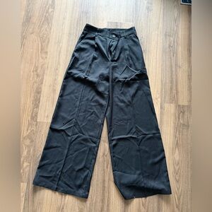 High Waisted Wide Leg Relaxed Fit Trousers